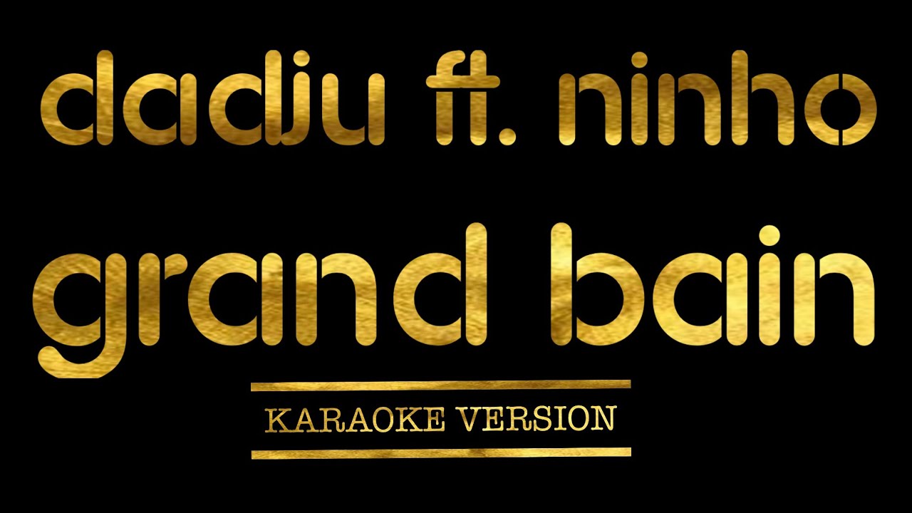 DADJU - Grand Bain ft. Ninho  (Karaoke Version)