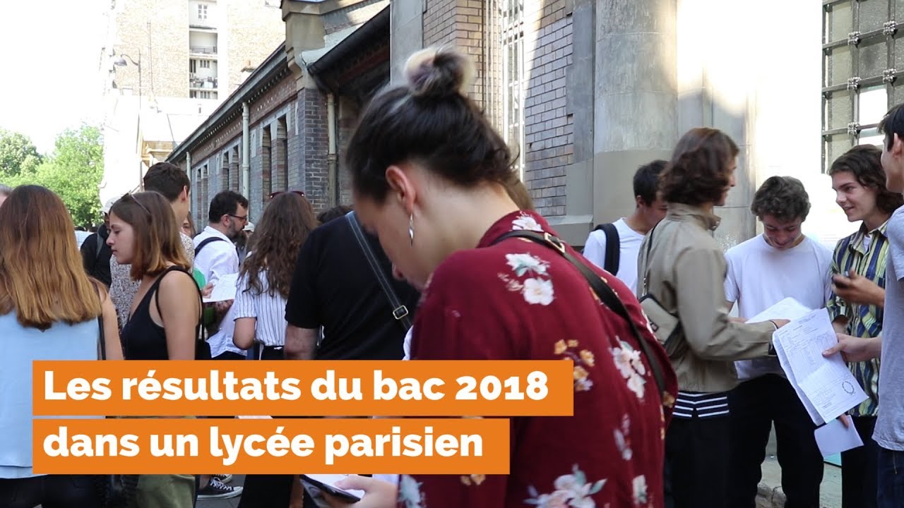 Les résultats du bac 2018 dans un lycée parisien.