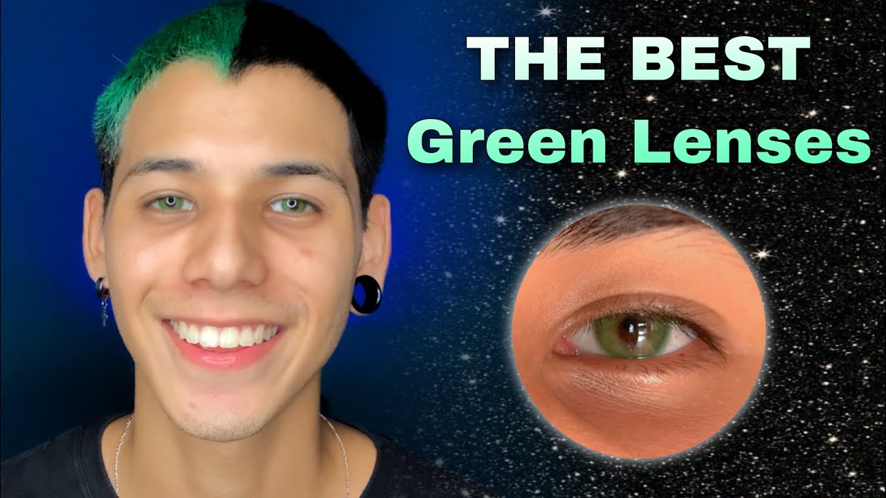 NATURAL GREEN CONTACT LENSES - FOR DARK EYES - ANESTHESIA: ANESTHETIC FONESTA