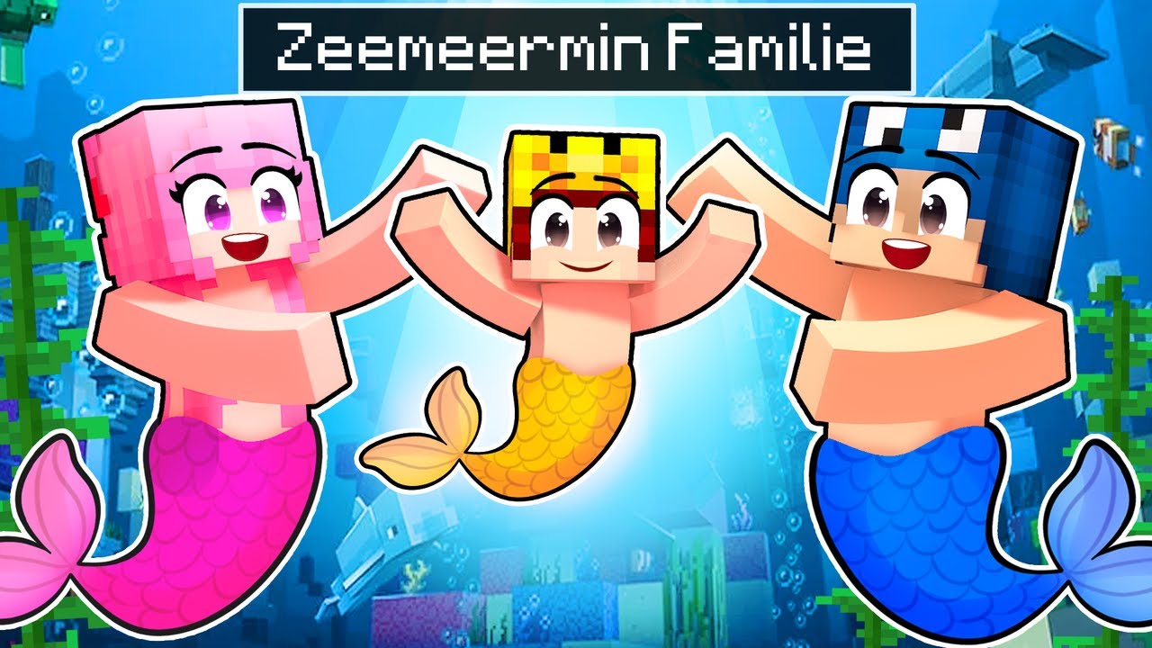 Ik Werd GEADOPTEERD Door ZEEMEERMIN Familie In Minecraft!