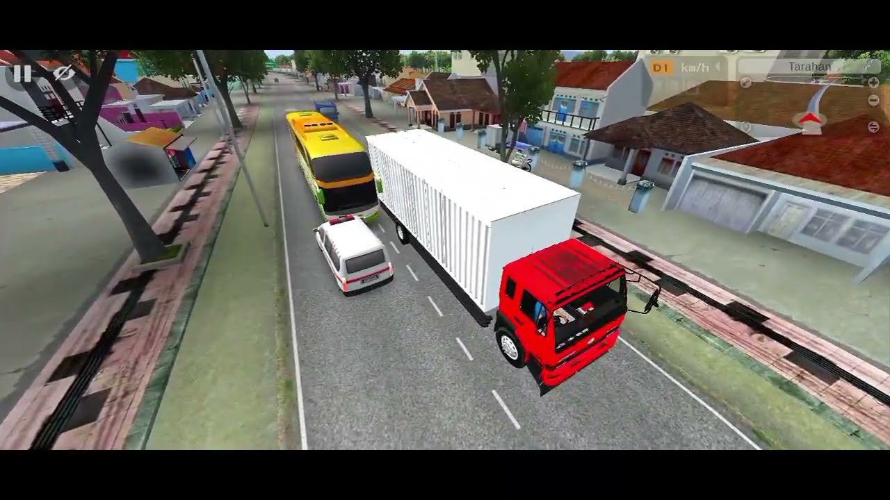 Bus Simulator Indonesia Driving big Container truck 