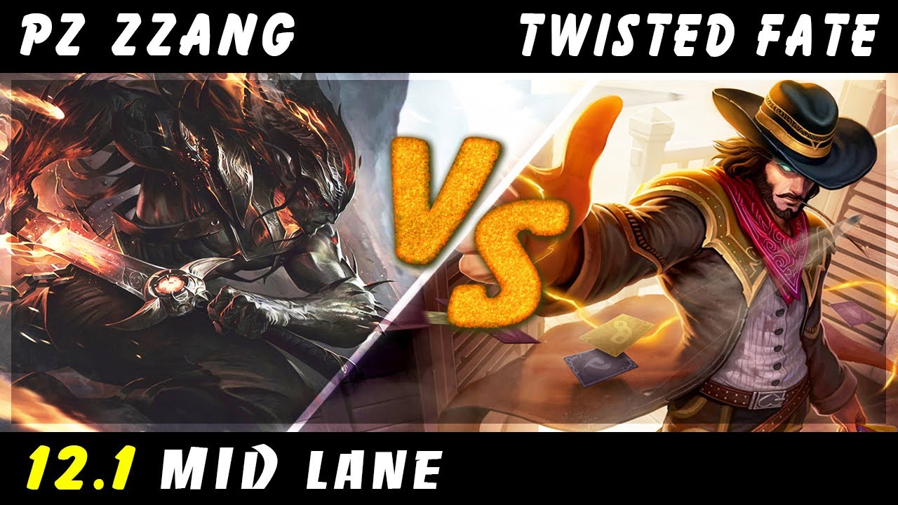 Pz Zzang - Yasuo vs Twisted Fate MID Patch 12.1 - Yasuo Gameplay
