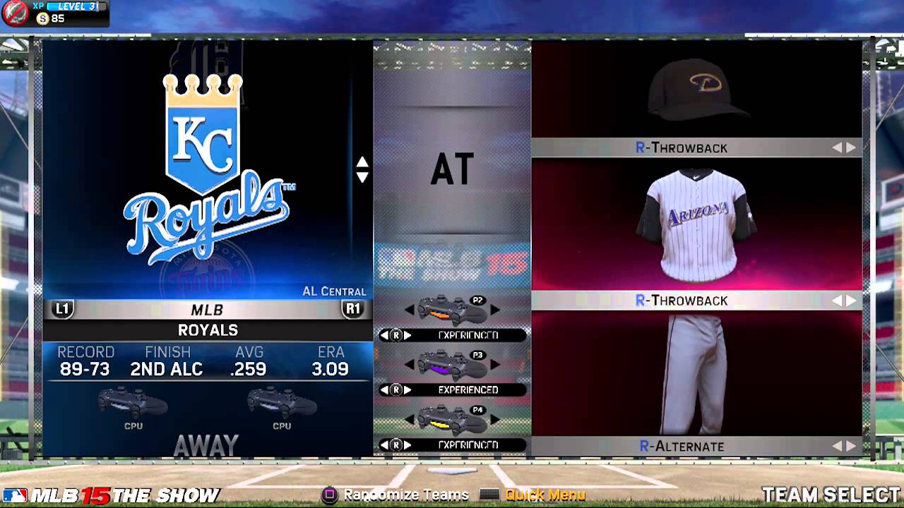 MLB 15 The Show - PS4 Gameplay NL West & NL Central Uniforms