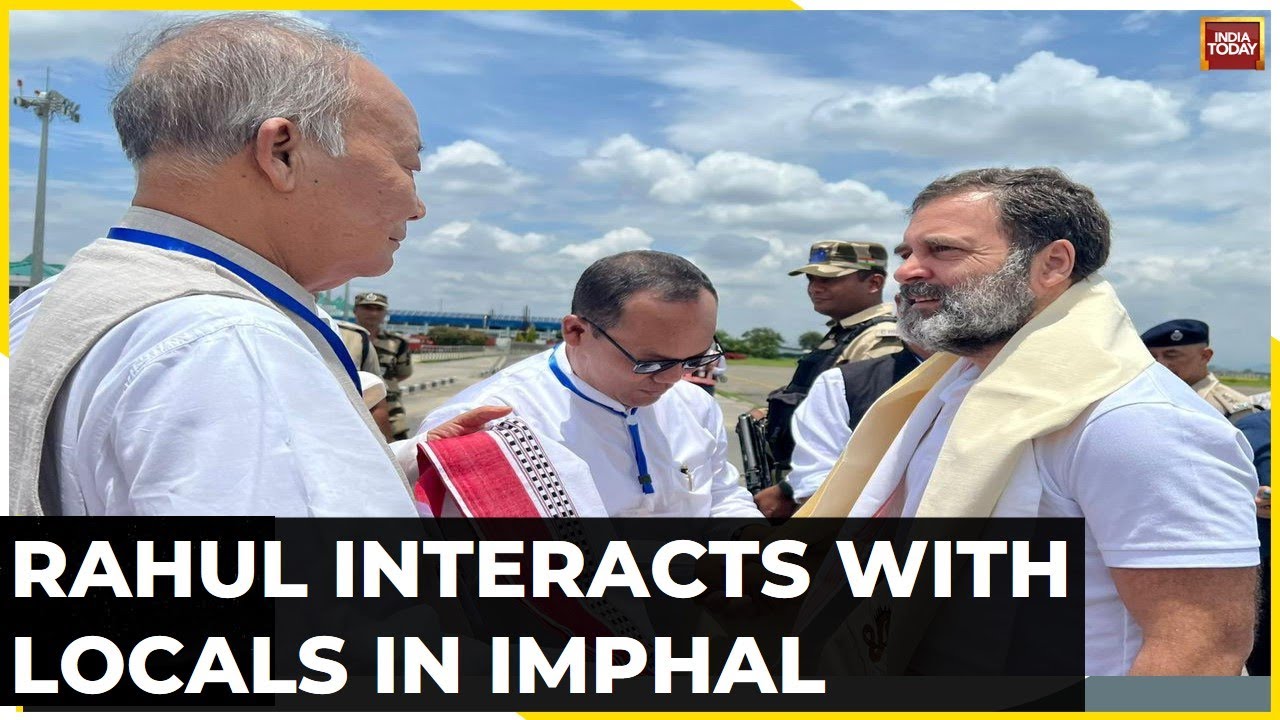 Rahul Gandhi To Visit Manipur Relief Camps: Interacts With Locals In Imphal |  Manipur Violence