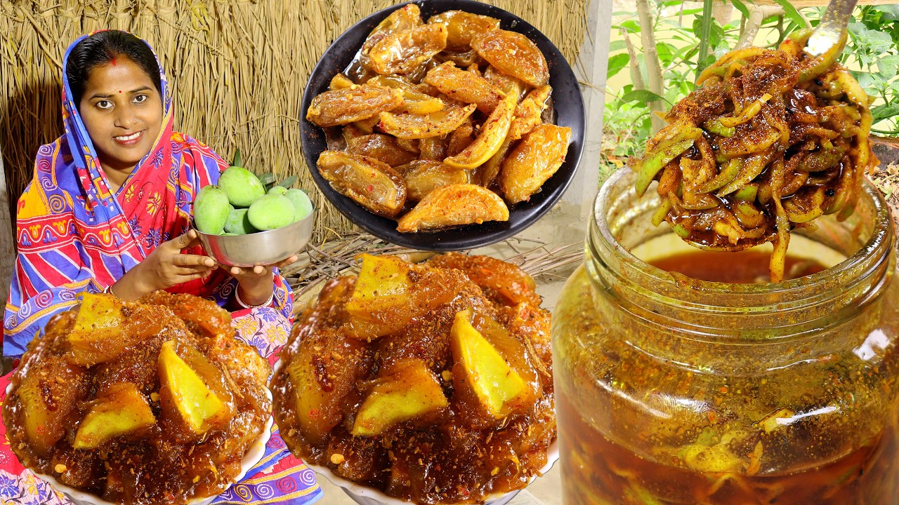 আমের মসলাদার ঝুরো আচার সহজে বানিয়ে সারাবছর সংরক্ষণ করুন II Mango Achar Recipe II