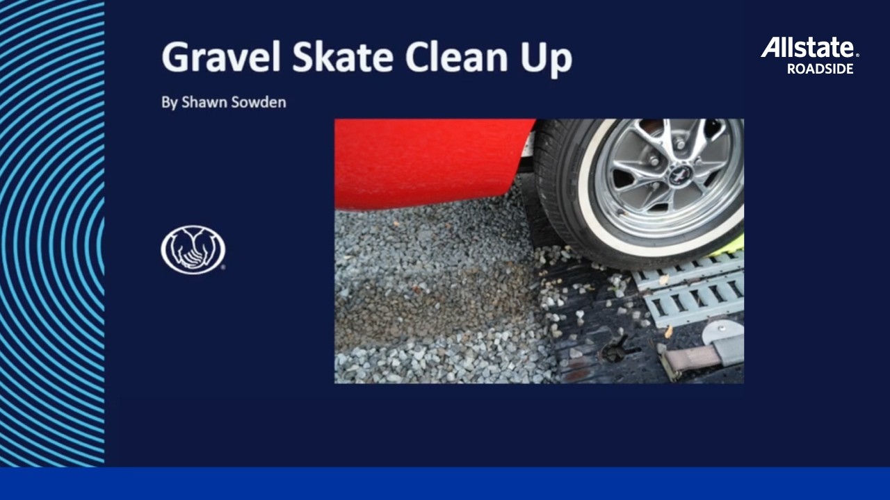 Allstate Roadside Pro Tip for Clean Up When Skating on Gravel