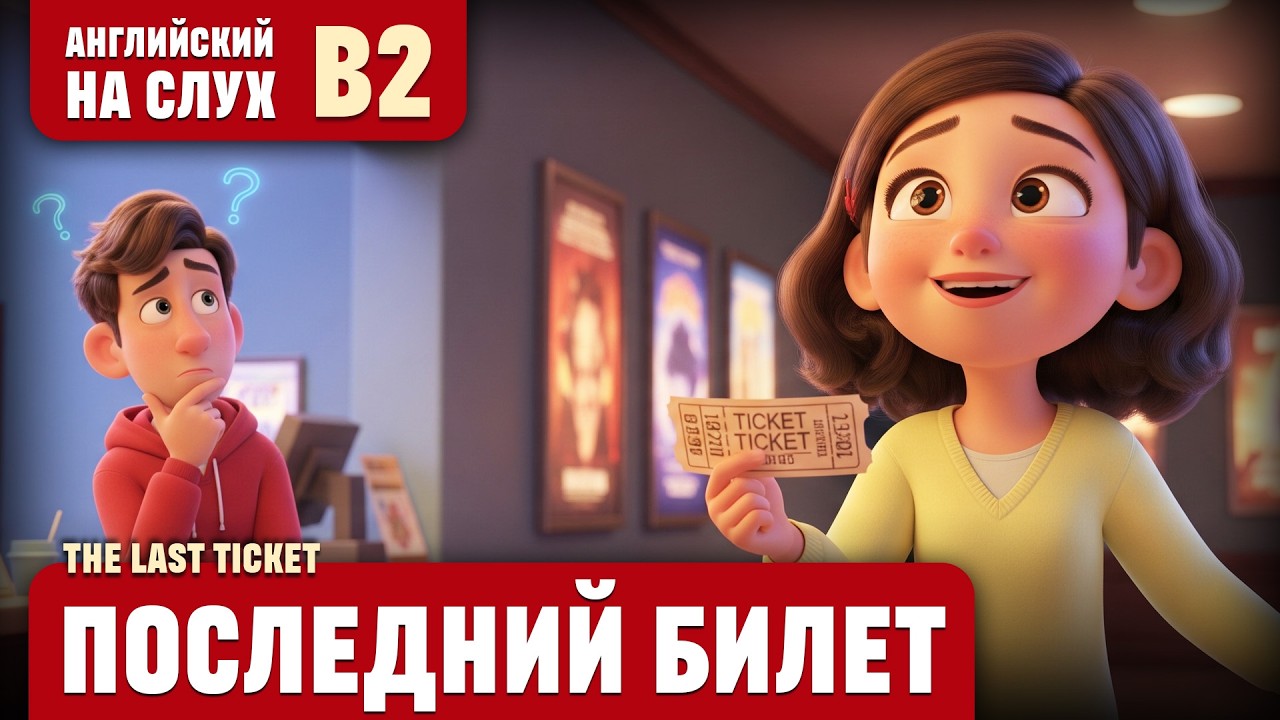 Последний билет. Весёлый рассказ (уровень B2). Английский на слух.