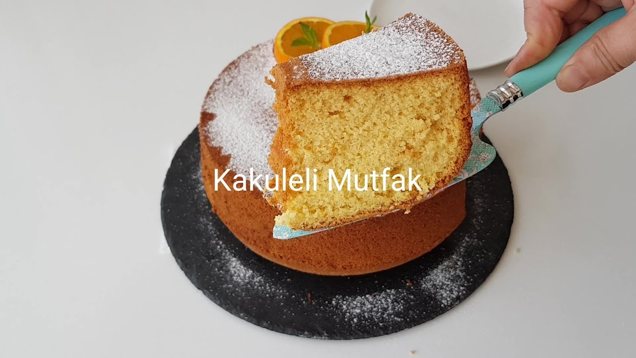 SÜNGER GİBİ MUHTEŞEM BİR KEK. PORTAKALLI ŞIFON KEK. LEZZETİ ON NUMARA