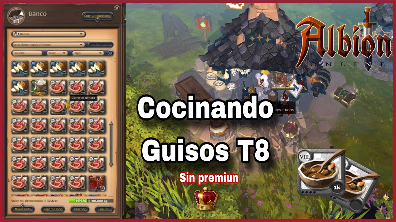 Cocinando Guiso T8 Sin premium [Albión Online]