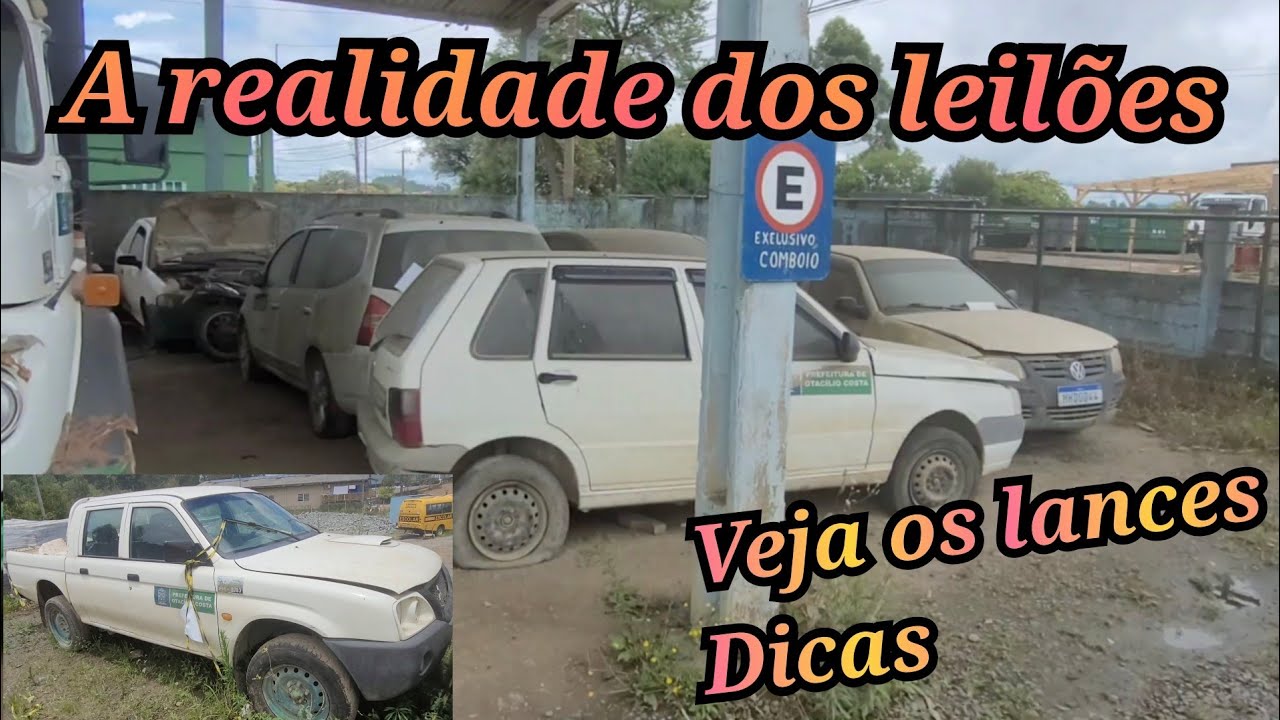 Fomos ver os veículos do leilão em Otacilio Costa e acompanhe os lances com a gente,  ta difícil