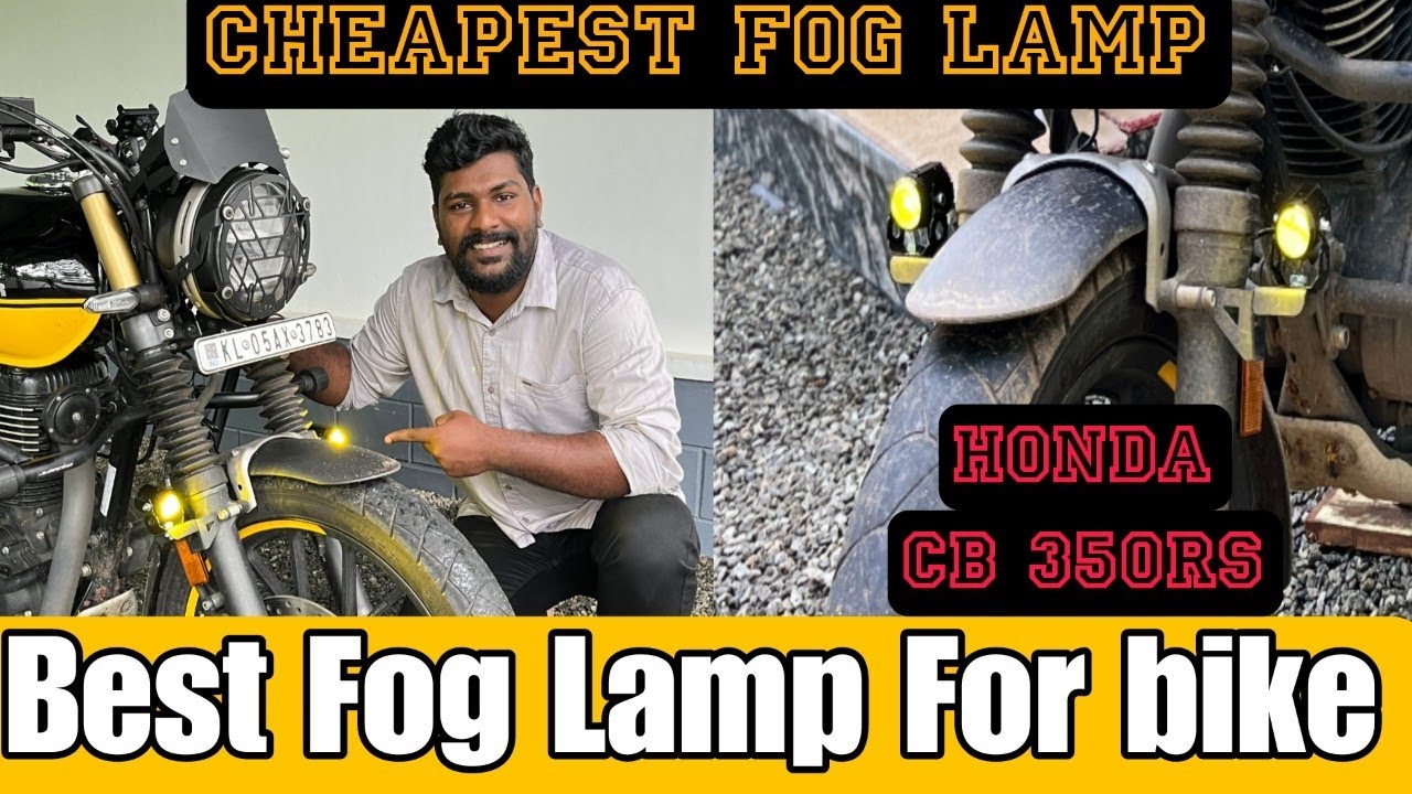 Fog light installing | Honda CB350rs | Cheapest Fog lamp | High quality fog lamp
