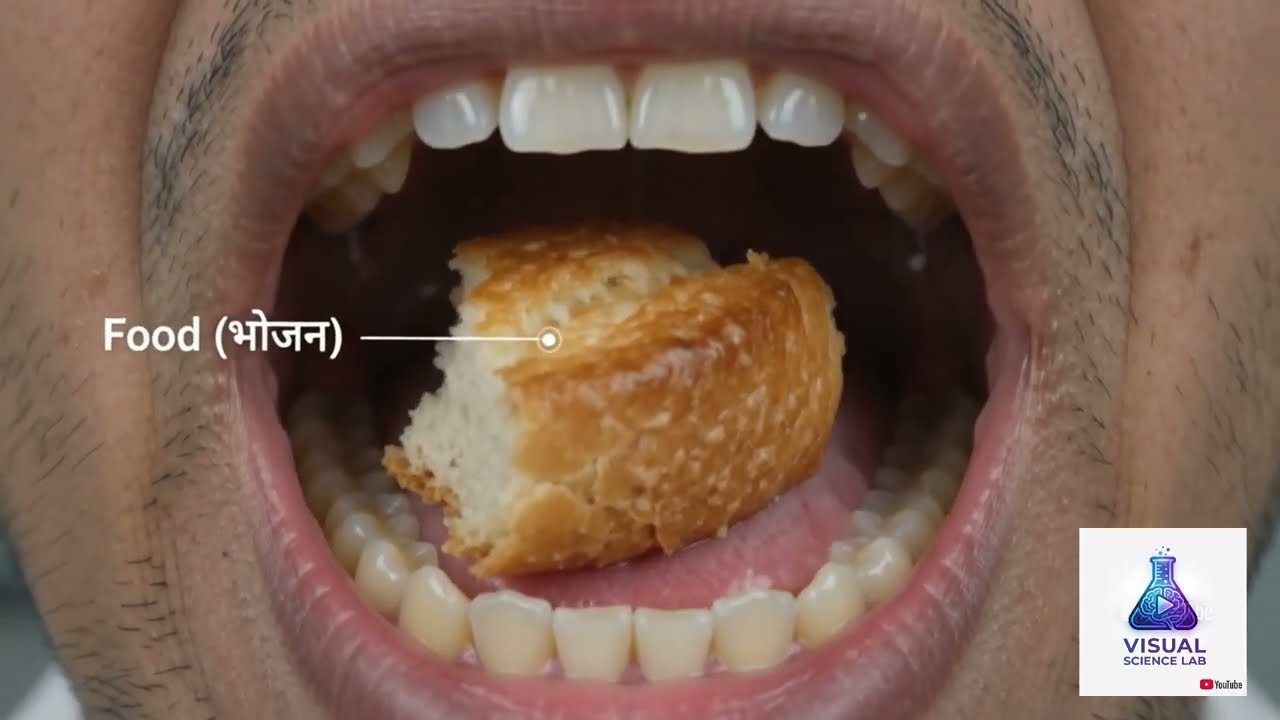 Human Digestive System in Hindi | Complete Digestion Process Animation