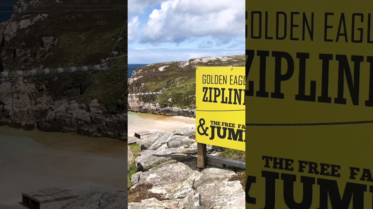 Golden eagle zip line and free fall jump