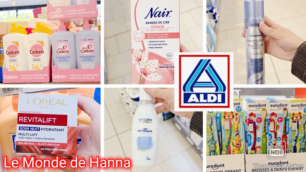 ALDI FRANCE ARRIVAGE 20-04 COSMÉTIQUES BEAUTÉ