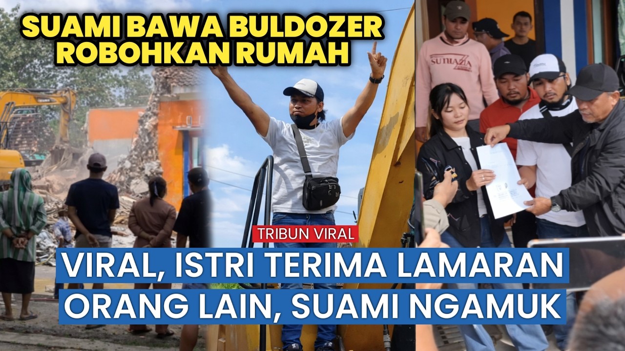 Viral, Rumah Mewah Jadi Korban! Konflik Pasutri di Pati Berujung Dibuldoser