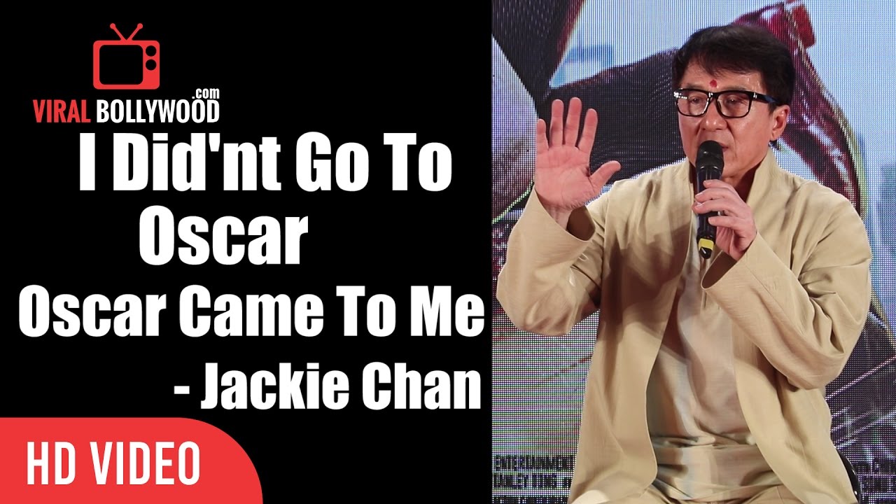 Best Speech Of Jackie Chan On Oscar | I Did'nt Go To Oscar, Oscar Came To Me