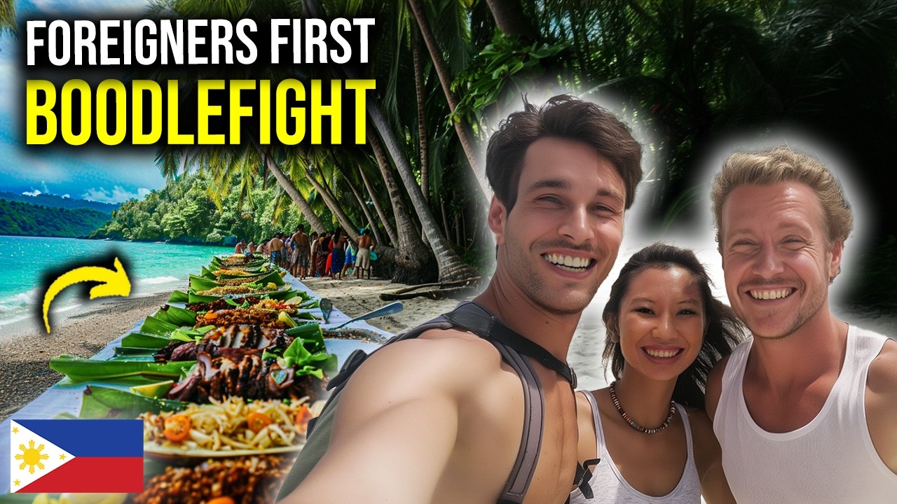 Filipinos Teach Foreigners How To Boodle Fight (Mukbang)