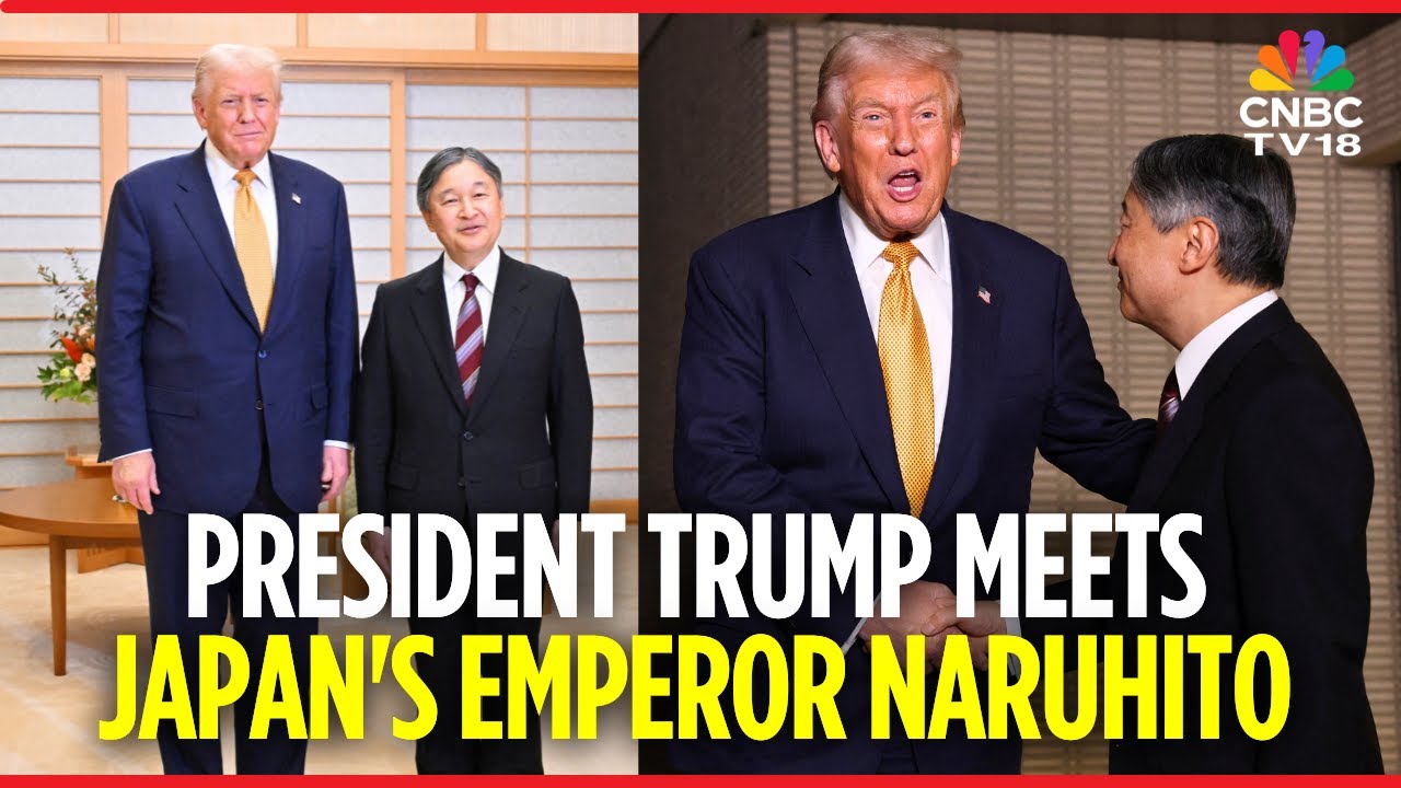 WATCH: Trump Greeted by Japan's Emperor Naruhito on Arrival at Imperial Palace in Tokyo | N18G