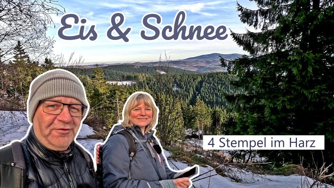Winterwanderung im Harz ❄️ | 4 Stempel, Liebesbankweg & Kaiserrucksack 🥾
