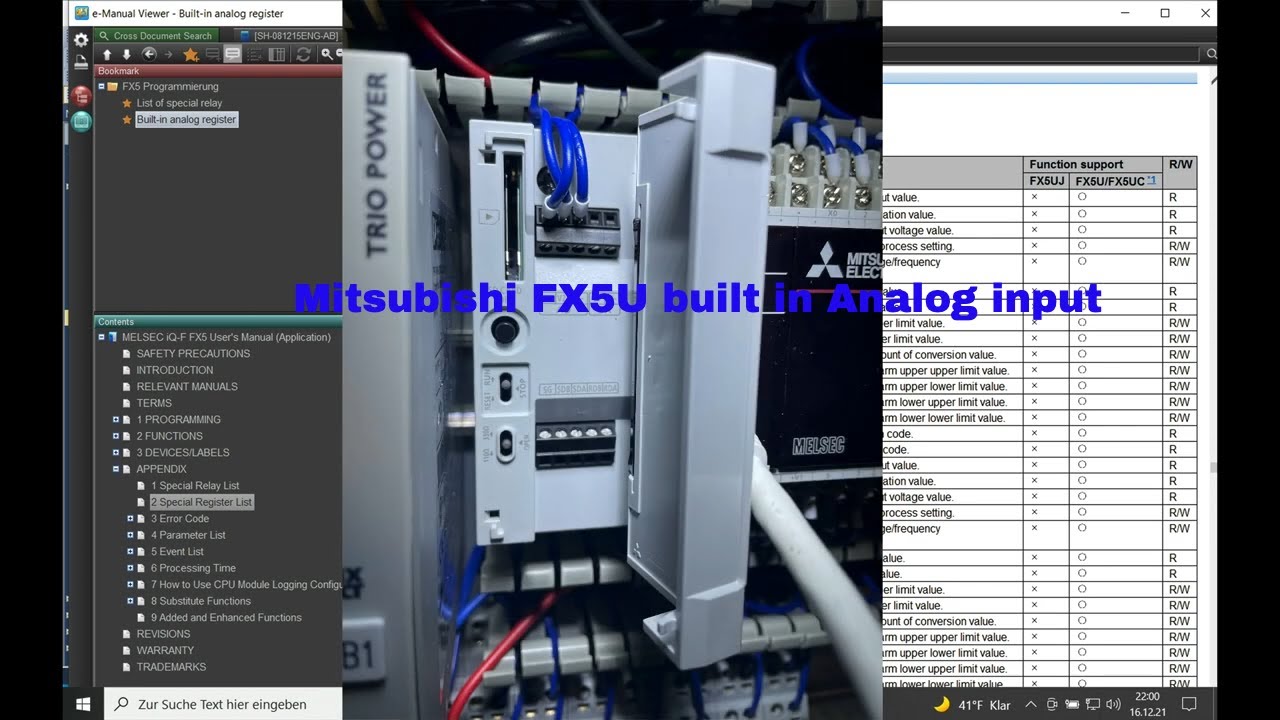 FX5U Onboard Analogue Input Scaling Mitsubishi Melsec