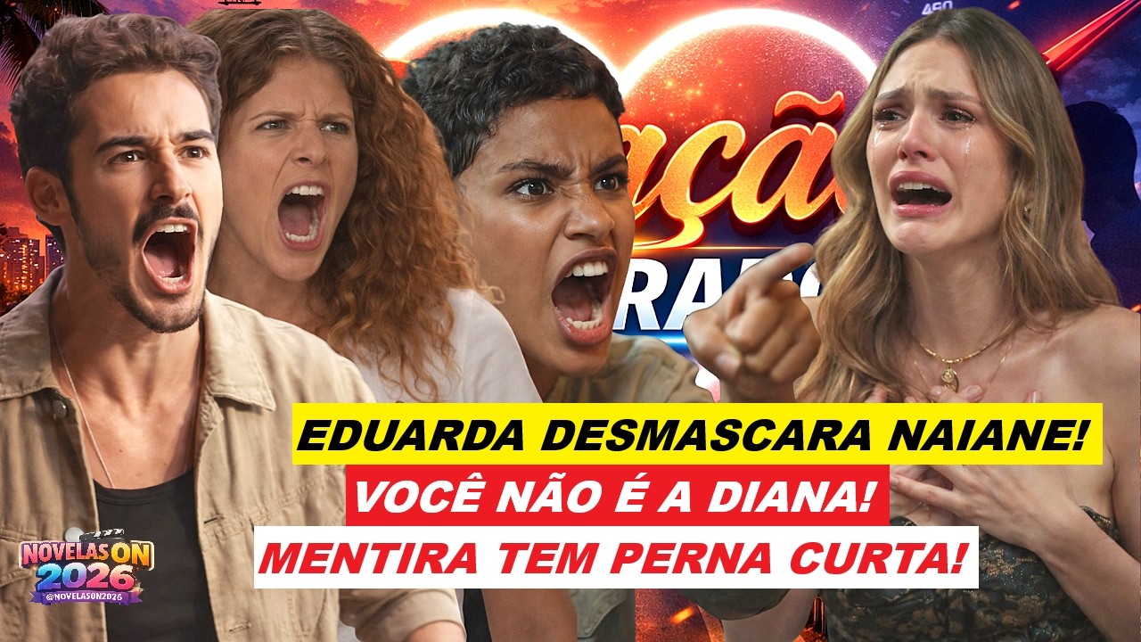 CORAÇÃO ACELERADO - EDUARDA DESMASCARA NAIANE, E CONTA TODA A VERDADE PARA JOÃO RAUL E AGRADO!
