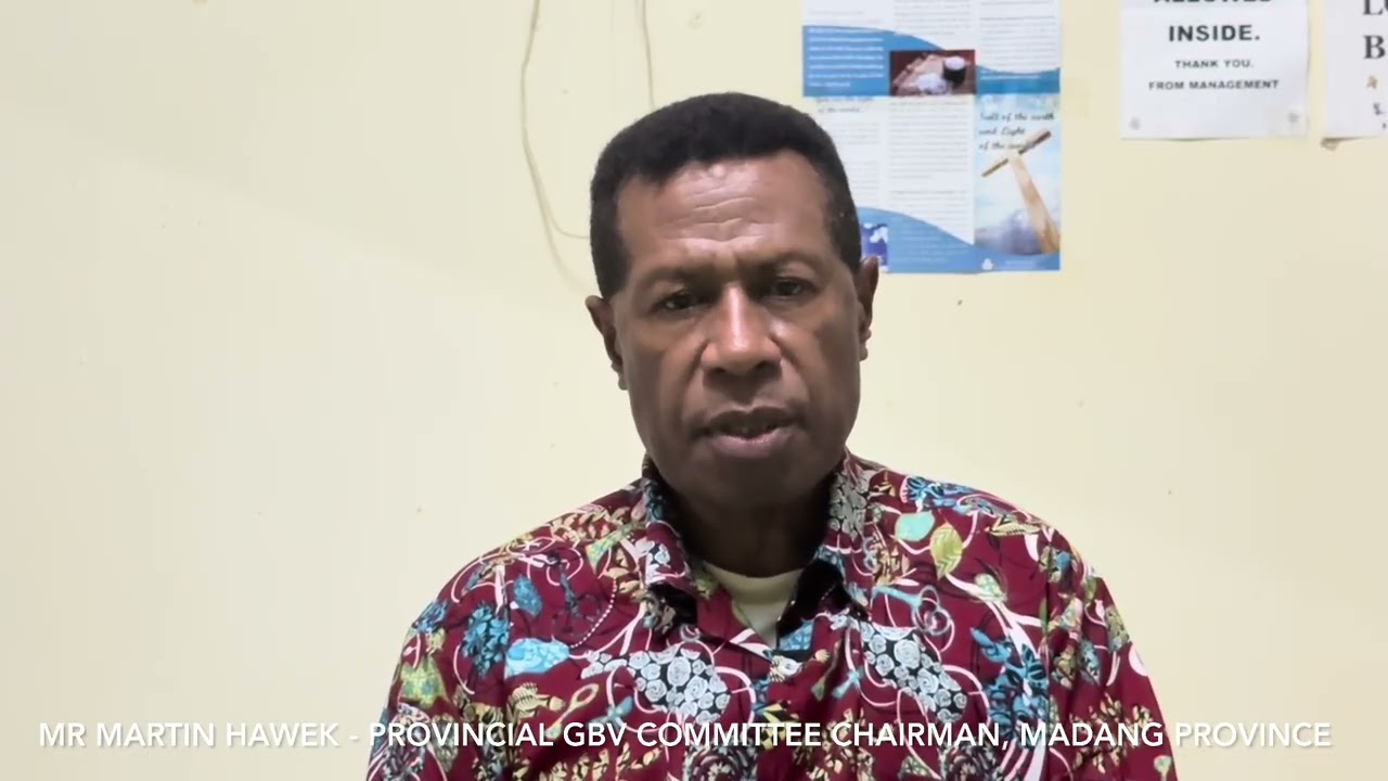 Martin Hawek: Addressing SARV, GBV & Drug and Substance Abuse in Madang Province.