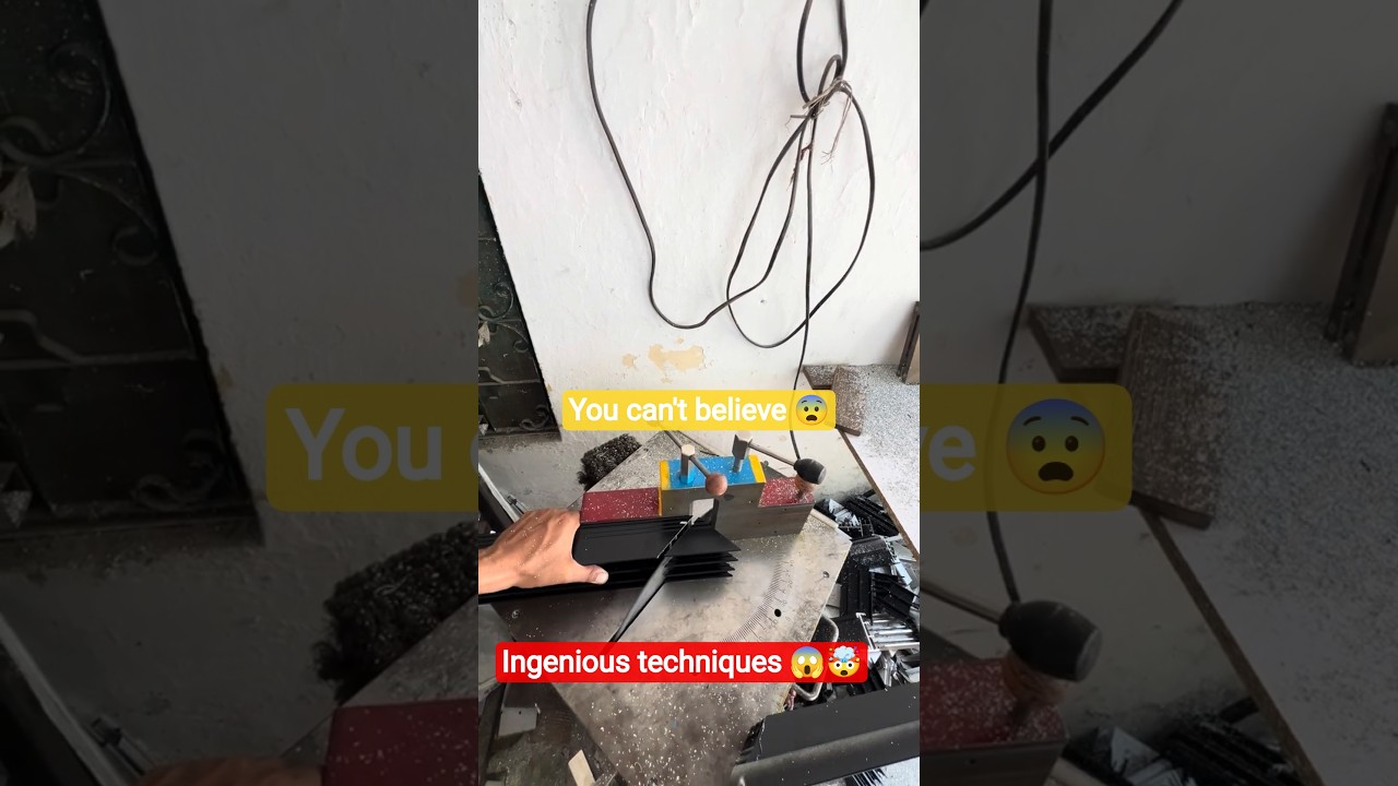 😱Fast and precise rebar cutting techniques with minimal tools