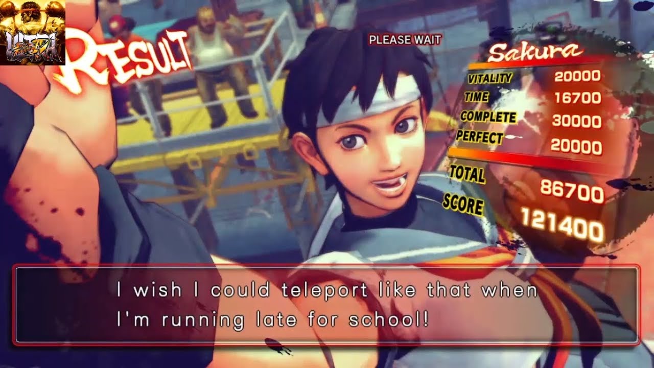 ULTRA STREET FIGHTER IV Sakura Arcade Mode