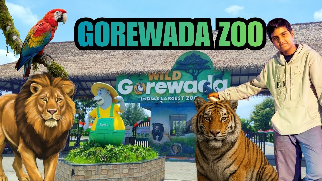 INDIA'S LARGEST ZOO |GOREWADA ZOO |NAGPUR| #india #travel #gorewada #nagpur #tiger #trending #zoo 