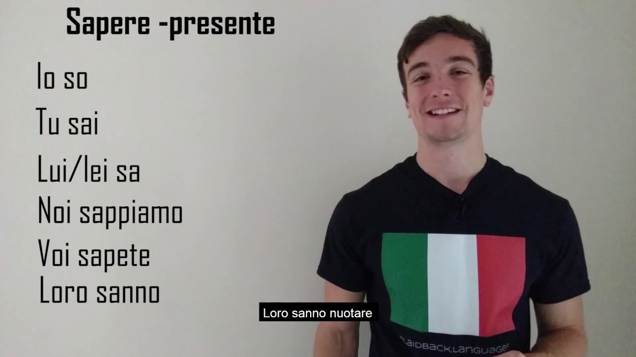 Sapere -present tense (FUN examples)│Learn Italian