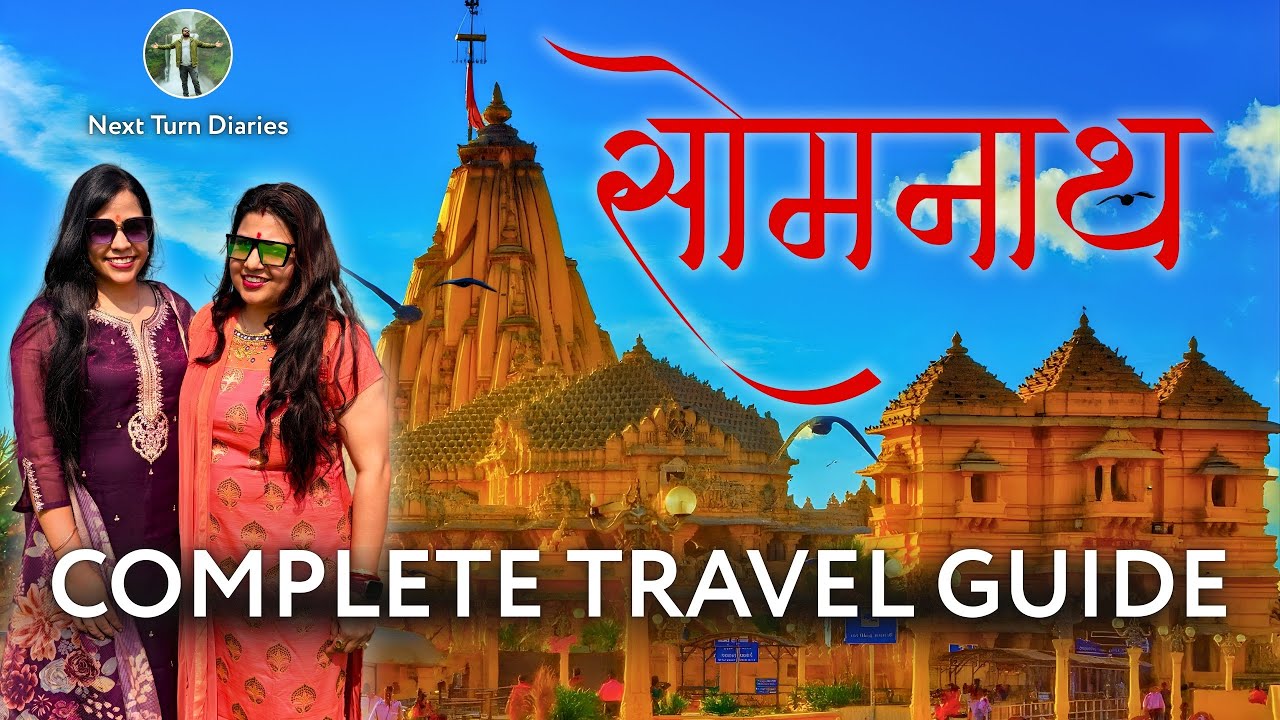Somnath Darshan🕉️Night View✨Rare Shots & Complete Travel Guide🚩#hindutemple #somnath #travelindia