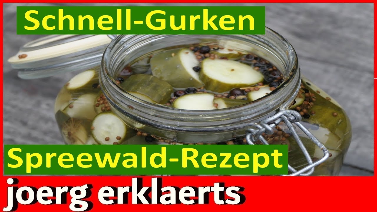 🥒🥒Nach Omas Rezept Blitzgurken Schnellgurken Schüttelgurken Gurken einlegen Tutorial Nr 263