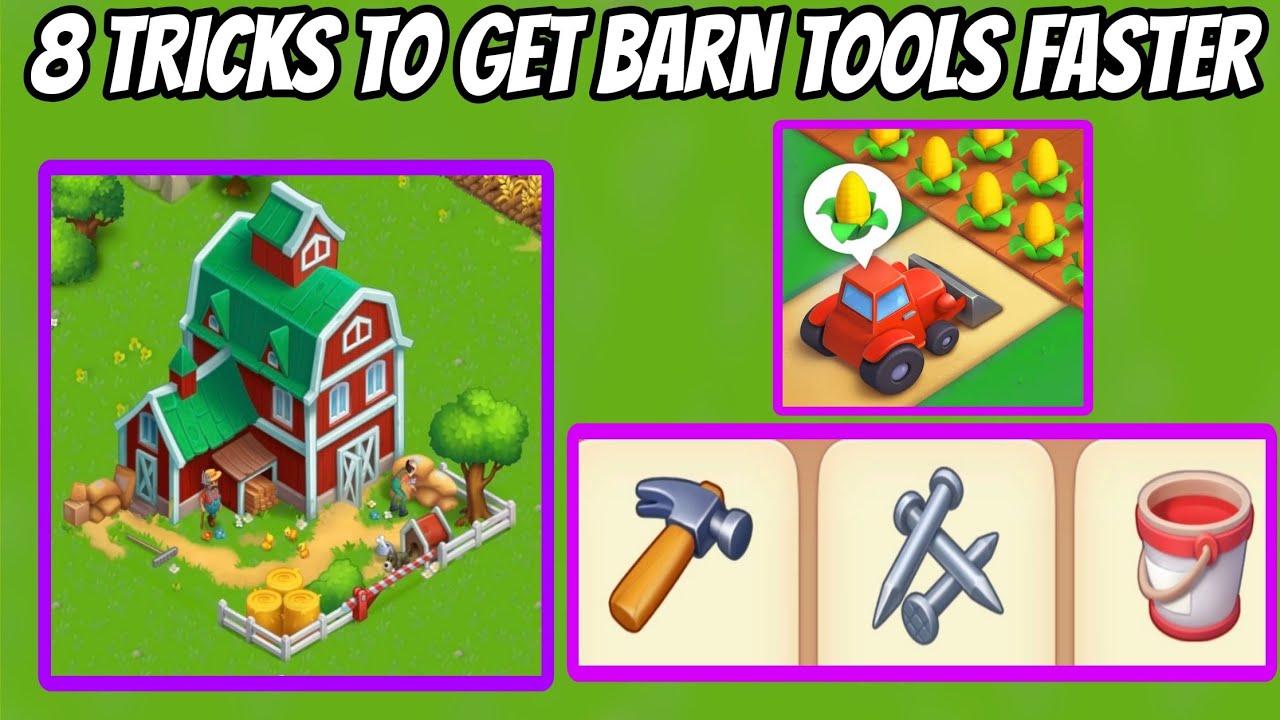 8 Tricks to get Barn Tools in Township such as Hammer, Nail and red paint