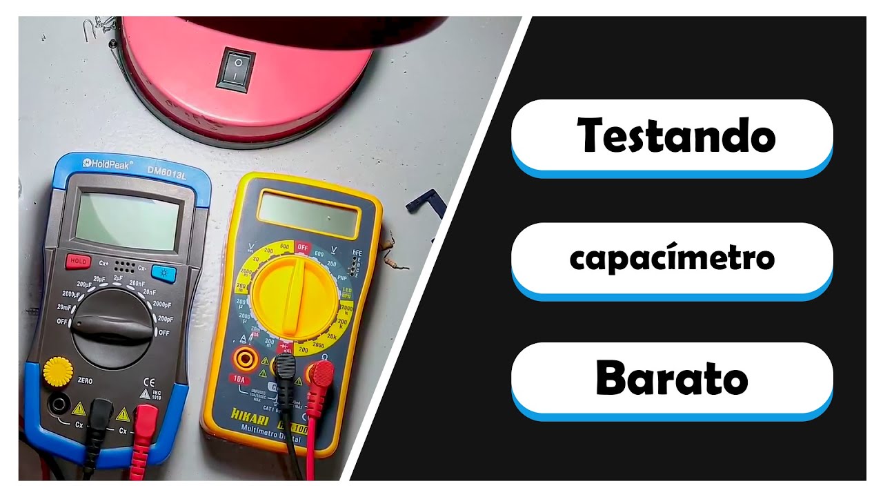 Fazendo medi&ccedil;&otilde;es com o capac&iacute;metro HoldPeak DM6013L
