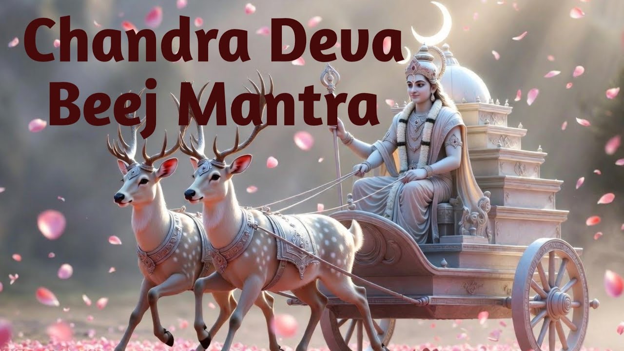 Om Shraam Shreem Shraum Sah Chandraya Namah | Chandra Deva Beej Mantra | 108 Times Chanting