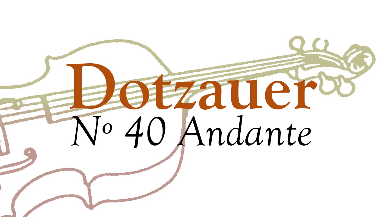 Nº 40 - F. Dotzauer método para violoncello (Volumen 1)