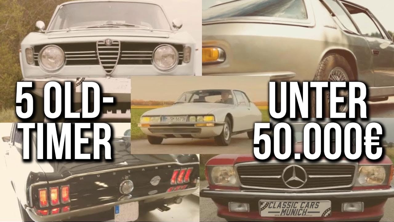 Diese 5 Oldtimer bekommst du schon UNTER 50.000 € 🚘 👍💰💰I Classic Cars Munich