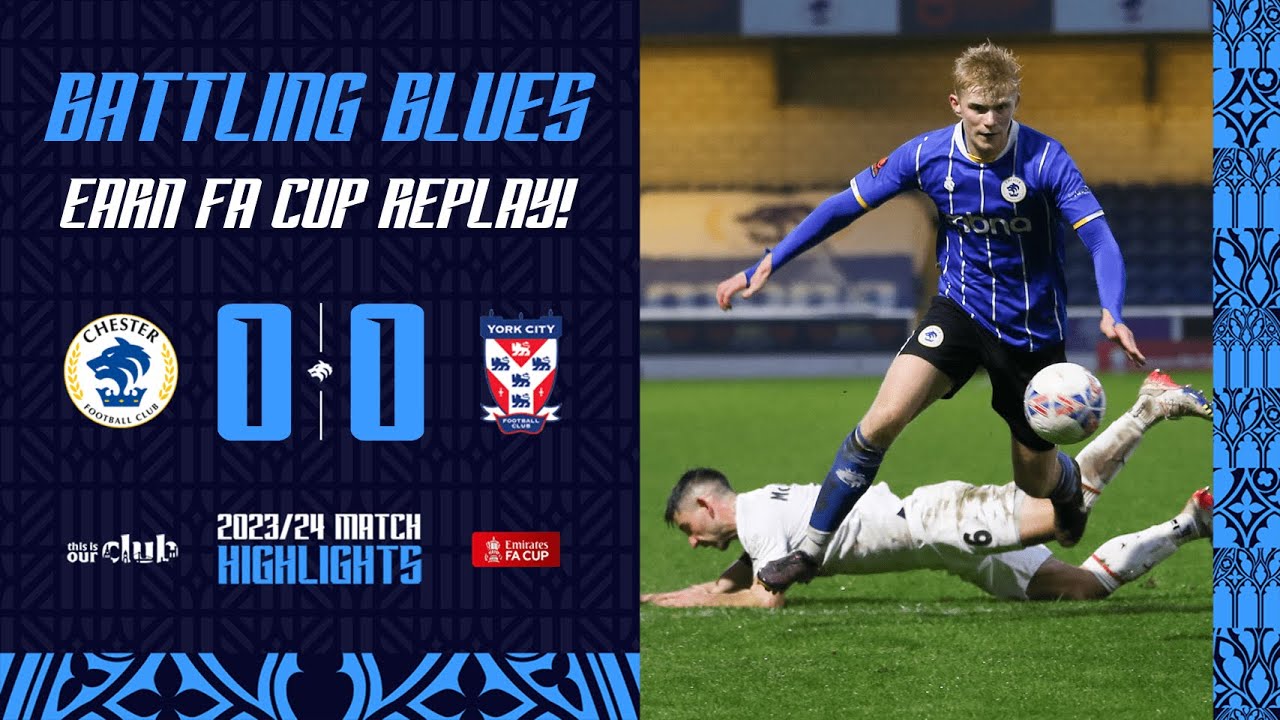 Battling Blues earn replay. 🤝 | Chester 0-0 York City
