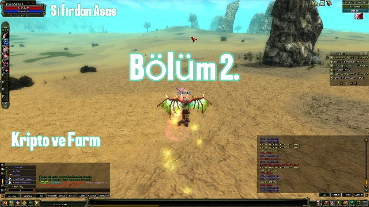 Sıfırdan rogue serisi Farm ve Kriptoda trade atarak kasıyoruz. Bölüm 2 / Knight Online / Zero