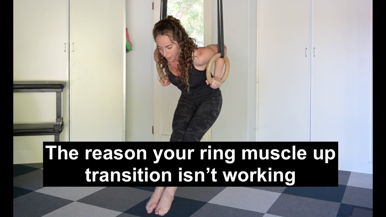 The reason your ring muscle up transition isn't working