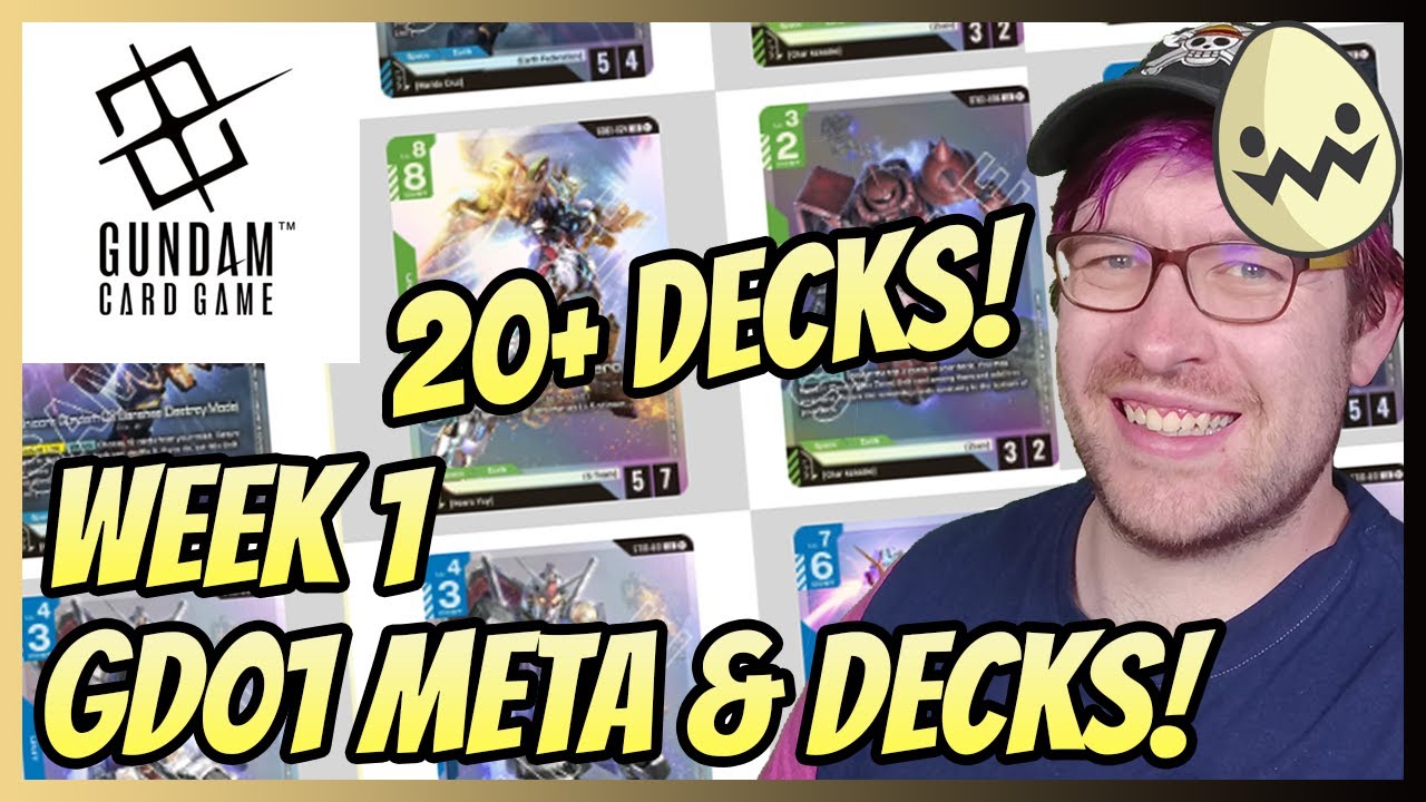 Gundam Card Game: Week 1 Meta! GD01 Gen Con and Japan Release Deck Lists!