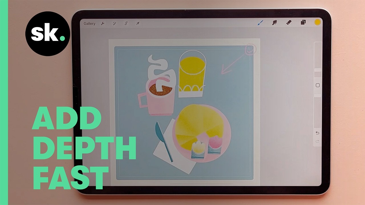 20 Days of Procreate Play | Day 7: Make Digital Art Feel Tactile with Grain & Noise