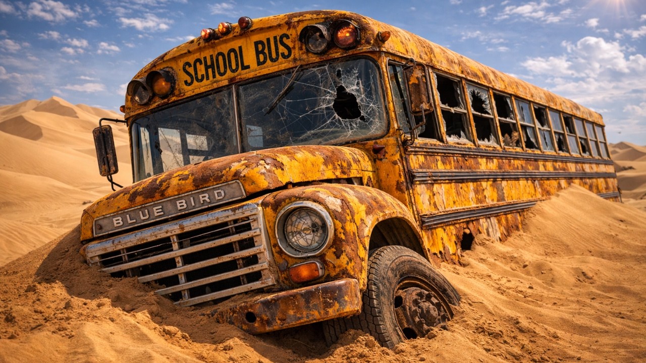 I Found A School Bus Buried in the Desert&hellip; Can It Be Restored?