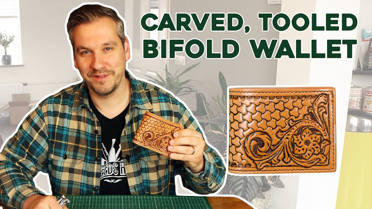 I Made a Custom Tooled Bifold Wallet - Free Pattern Download (PDF)