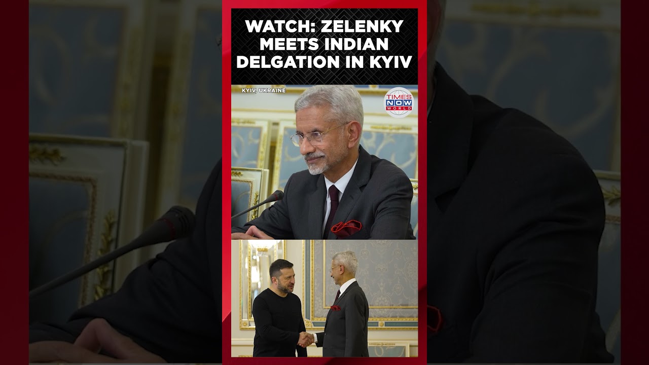 ZELENSKY THANKS INDIA: Jaishankar in Kyiv as Russia Launches Shahed Drone Attack  | Times Now World