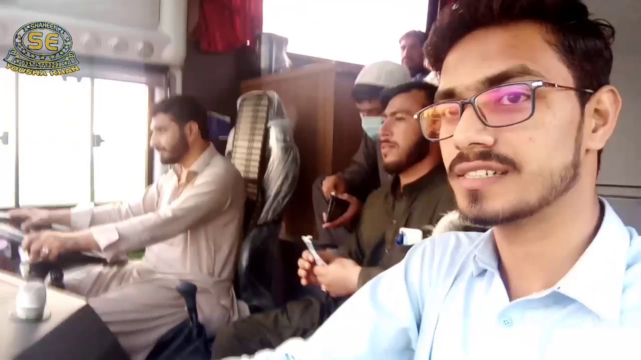 Shaheen Express Yutong Double Karachi to Peshawar to Karachi short trip Video and sad Pashto song.