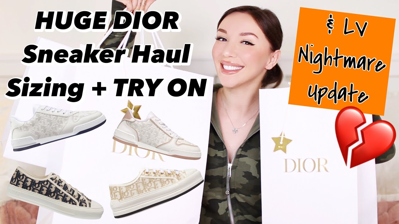 Huge Dior Haul Unboxing Dior One, Walk'n'Dior & Walk'n'Dior Platform | White Sneakers Try On Sizing