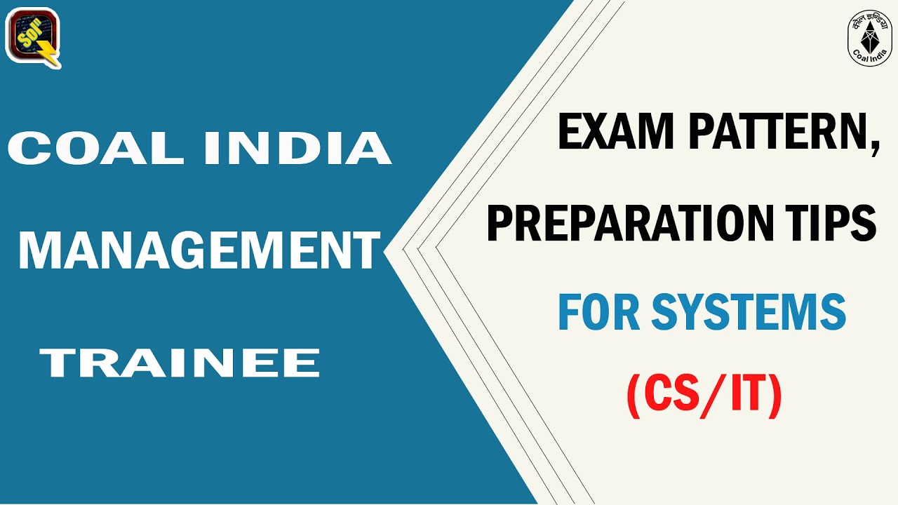 Coal India Management Trainee | Exam Pattern, Preparation Tips For All Branches | Tips To Crack