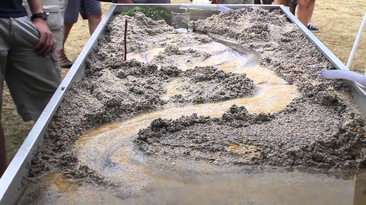 EmRiver Introduction: erosion and deposition in a self-forming model river channel