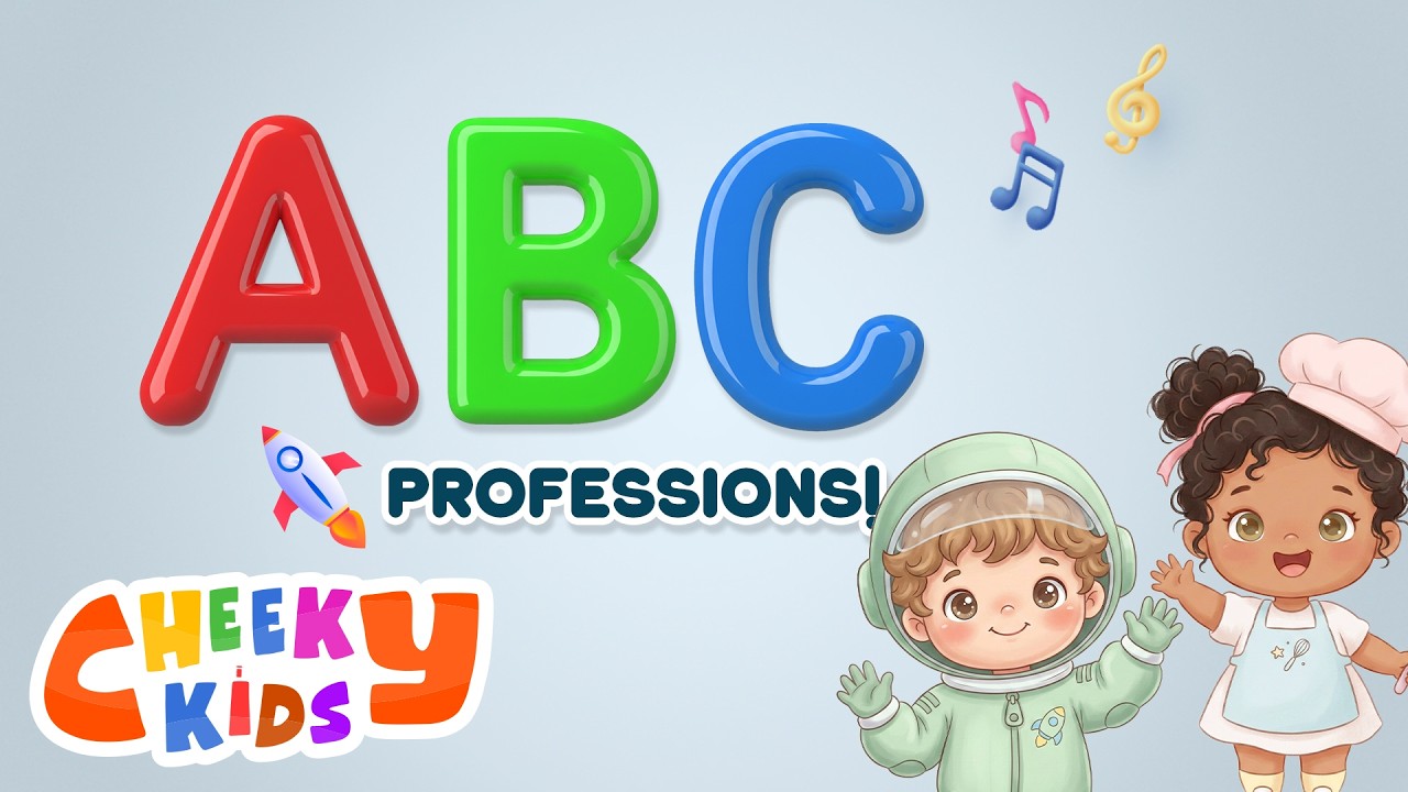 👩‍🚒 A-Z Professions Song 🔤 | Learn Jobs & Careers for Kids | Cheeky Kids#KidsJobs #ABCLearning